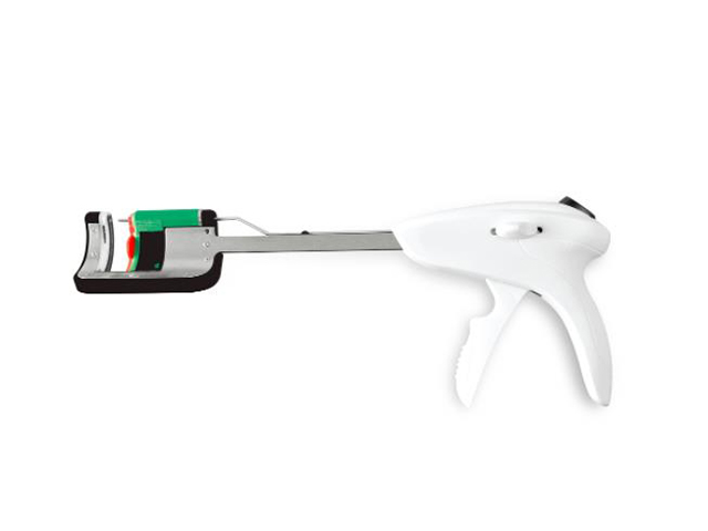 disposable curved cutter stapler